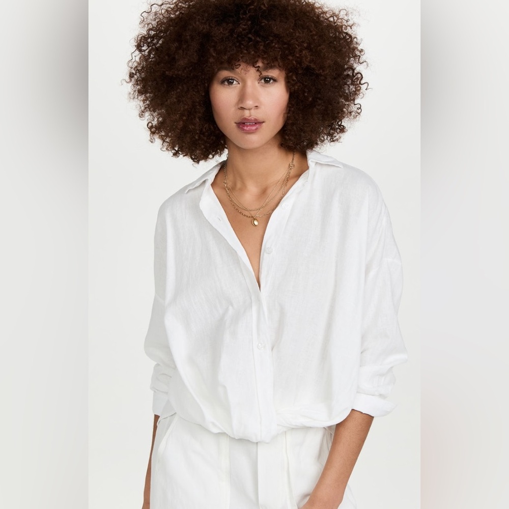 Young Fabulous & Broke Linen Blend Top
